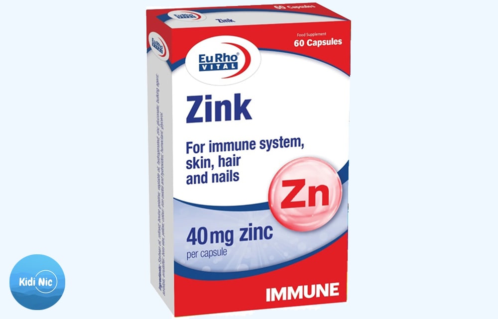 کپسول زینک حاوی ۴۰ یوروویتال شرکت شرکت حکیمان طب